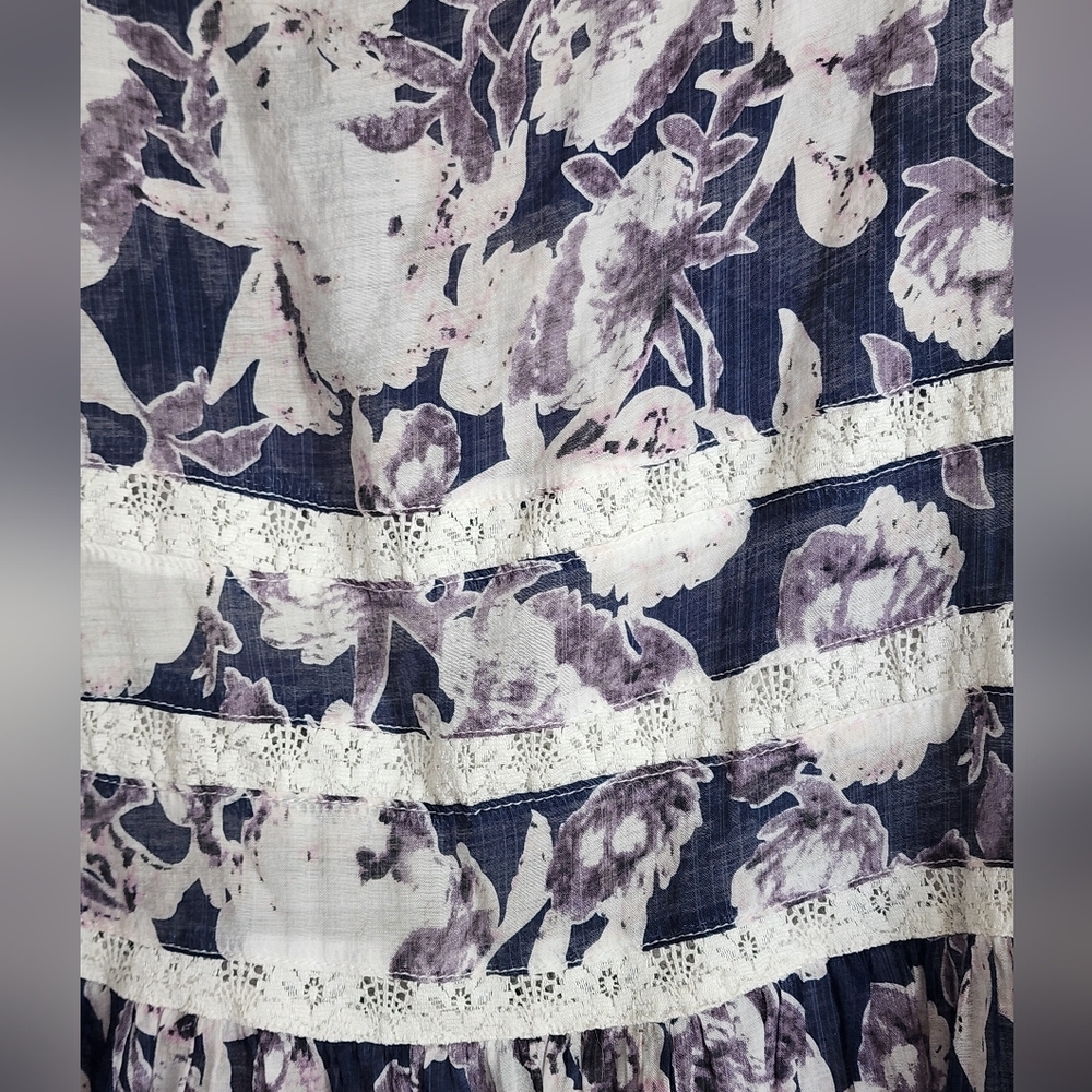 Simply Noelle Women's Long Sleeveless Floral Lightweight Tank Top Sz S/M 8-10 - Picture 6 of 8